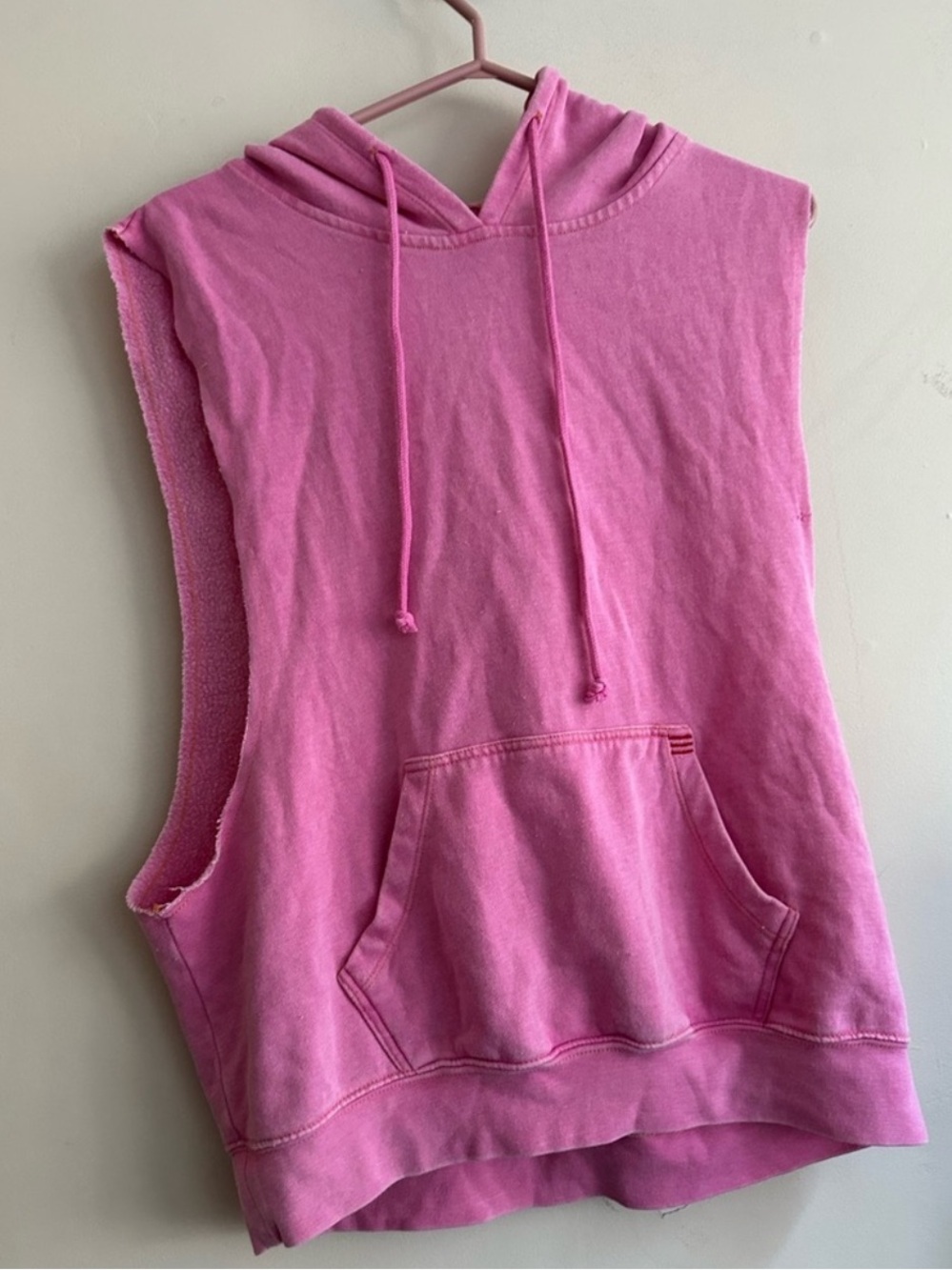 BDG Pink Sleeveless Hoodie Tank